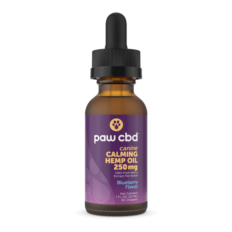 Pet CBD Oil Calming Tinctures for Dogs - Blueberry - 250 mg - 30 mL logo